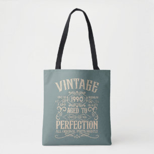 Gepersonaliseerd 35e verjaardagsfeest tote bag