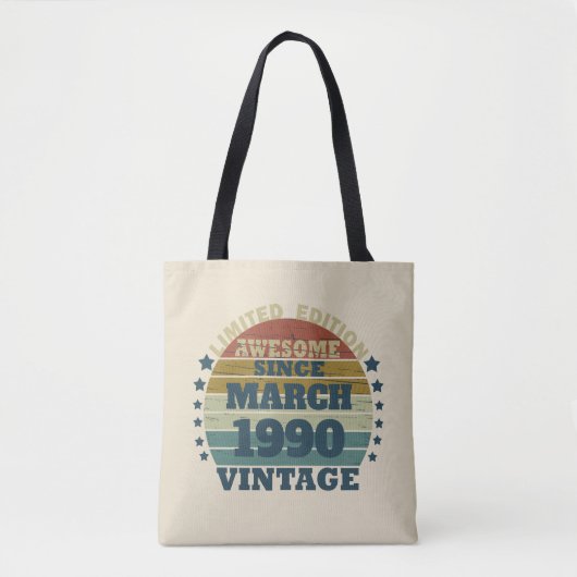 Gepersonaliseerd 35e verjaardagsfeest tote bag (Voorkant)
