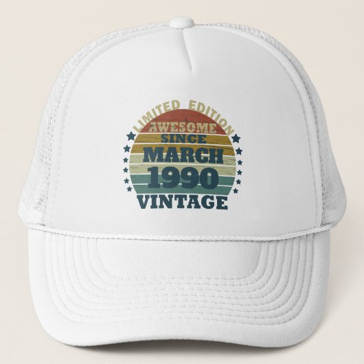 Gepersonaliseerd  35e verjaardagsfeest trucker pet (Voorkant)