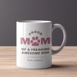 Gepersonaliseerd 3 Foto Trotse Moeder van Geweldig Koffiemok<br><div class="desc">Introductie van onze gepersonaliseerde 3 foto 'Proud Mom of Geweldige Dog' mok, ontworpen voor de hondenmoeders die opscheppen over hun harige metgezellen met trots. Gemaakt van duurzaam keramiek en afgewerkt met een glanzend glazuur, deze mok is zo stevig als de band tussen een moeder en haar hond. Het is de...</div>