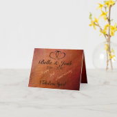 Gepersonaliseerd 3e Jubileum kunstleer Kaart (Gele Bloem)