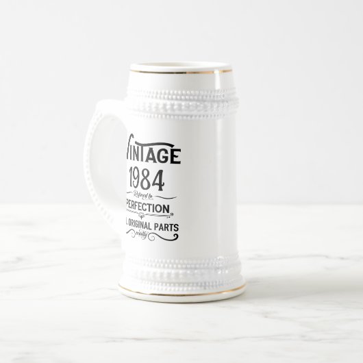 Gepersonaliseerd 40-jarig 40-jarig  verjaardagsfee bierpul (Voorkant links)