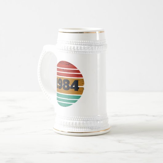 Gepersonaliseerd 40-jarig 40-jarig  verjaardagsfee bierpul (Voorkant links)