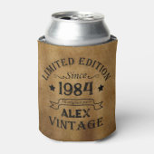 Gepersonaliseerd 40-jarig 40-jarig verjaardagsfee blikjeskoeler (Blikje Voorkant)