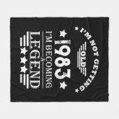 Gepersonaliseerd 40-jarig 40-jarig  verjaardagsfee fleece deken (Voorkant (Horizontaal))