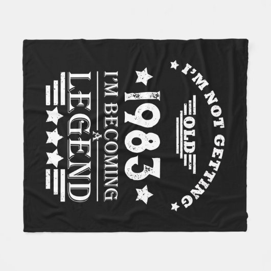 Gepersonaliseerd 40-jarig 40-jarig  verjaardagsfee fleece deken (Voorkant (Horizontaal))