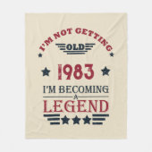 Gepersonaliseerd 40-jarig 40-jarig  verjaardagsfee fleece deken (Voorkant)