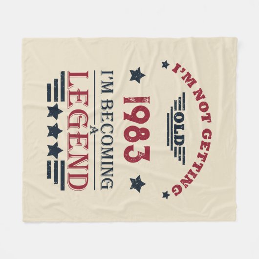 Gepersonaliseerd 40-jarig 40-jarig  verjaardagsfee fleece deken (Voorkant (Horizontaal))