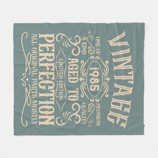 Gepersonaliseerd 40-jarig 40-jarig  verjaardagsfee fleece deken (Voorkant (Horizontaal))