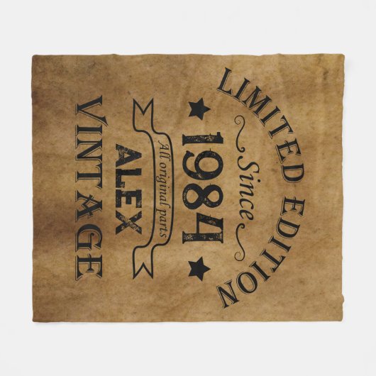 Gepersonaliseerd 40-jarig 40-jarig verjaardagsfee fleece deken (Voorkant (Horizontaal))