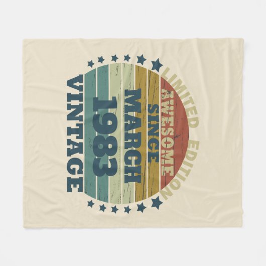 Gepersonaliseerd 40-jarig 40-jarig  verjaardagsfee fleece deken (Voorkant (Horizontaal))