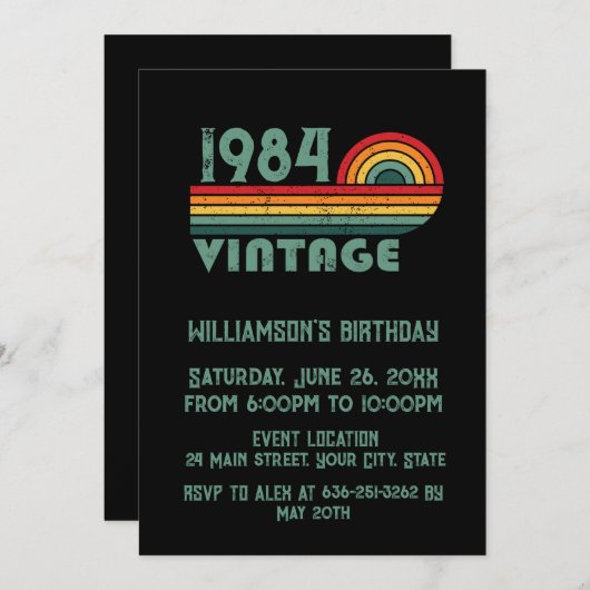 Gepersonaliseerd 40-jarig 40-jarig  verjaardagsfee kaart (Voorkant / Achterkant)