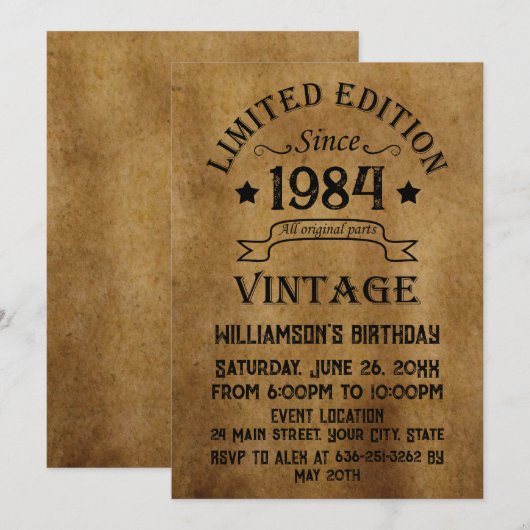 Gepersonaliseerd 40-jarig 40-jarig  verjaardagsfee kaart (Voorkant / Achterkant)