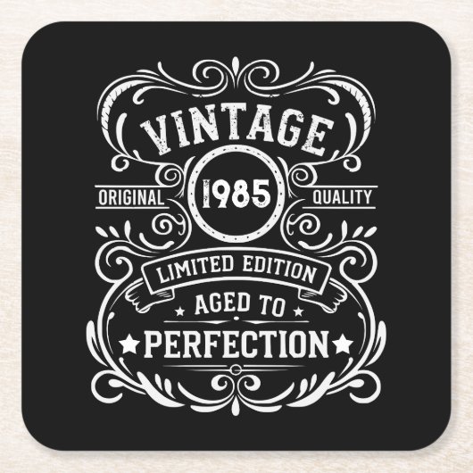 Gepersonaliseerd 40-jarig 40-jarig  verjaardagsfee kartonnen onderzetters (Voorkant)