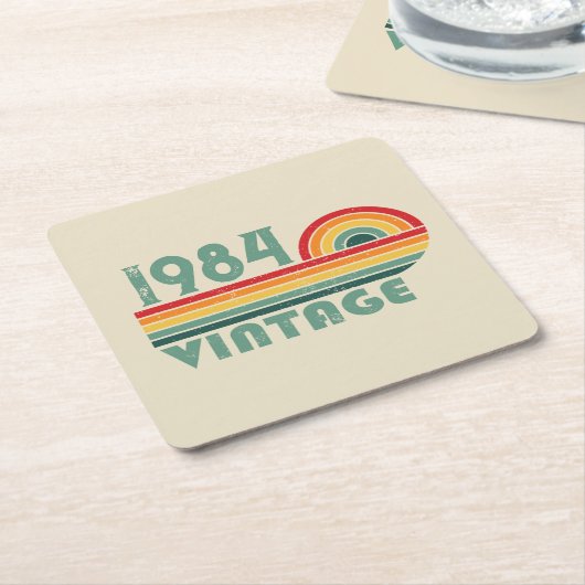 Gepersonaliseerd 40-jarig 40-jarig  verjaardagsfee kartonnen onderzetters (Schuin)