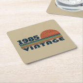 Gepersonaliseerd 40-jarig 40-jarig  verjaardagsfee kartonnen onderzetters (Schuin)