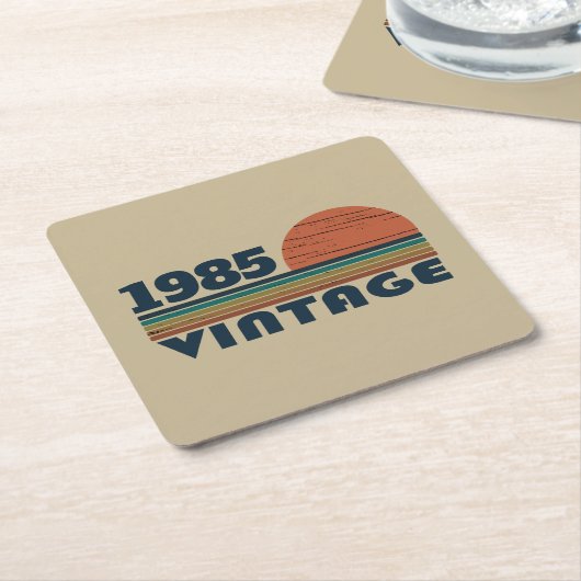 Gepersonaliseerd 40-jarig 40-jarig  verjaardagsfee kartonnen onderzetters (Schuin)