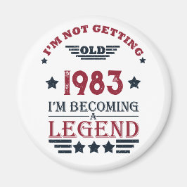 Gepersonaliseerd 40-jarig 40-jarig  verjaardagsfee magneet