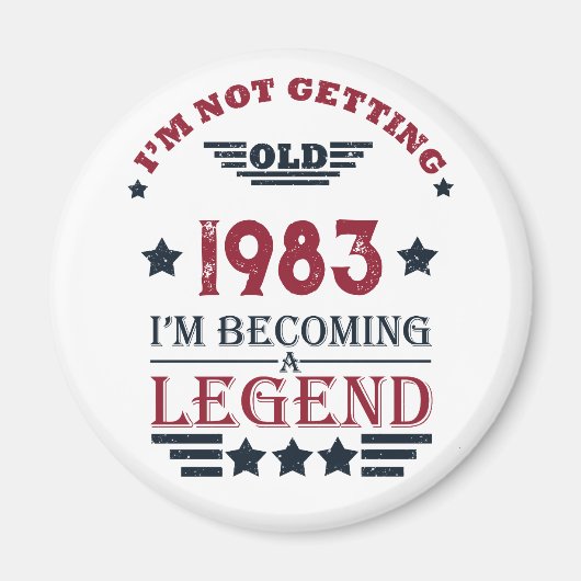 Gepersonaliseerd 40-jarig 40-jarig  verjaardagsfee magneet (Voorkant)