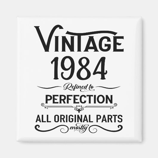 Gepersonaliseerd 40-jarig 40-jarig  verjaardagsfee magneet (Voorkant)