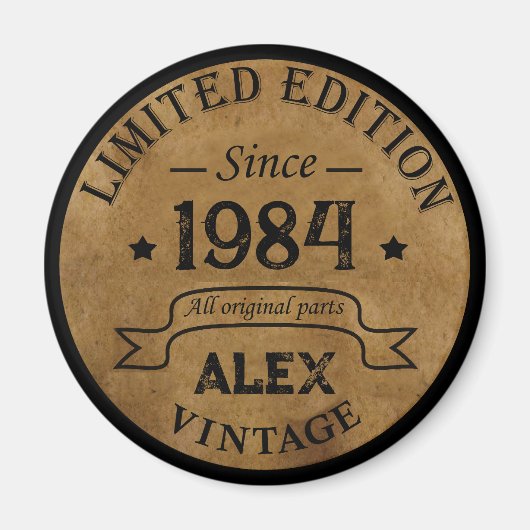 Gepersonaliseerd 40-jarig 40-jarig  verjaardagsfee magneet (Voorkant)