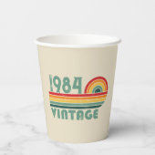 Gepersonaliseerd 40-jarig 40-jarig  verjaardagsfee papieren bekers (Achterkant)