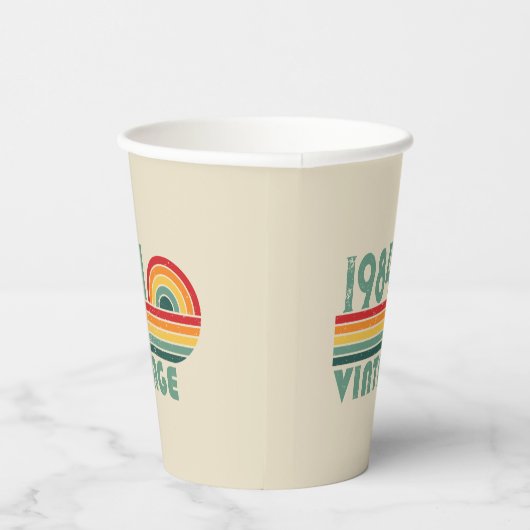 Gepersonaliseerd 40-jarig 40-jarig  verjaardagsfee papieren bekers (Rechts)