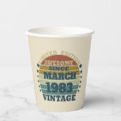 Gepersonaliseerd 40-jarig 40-jarig  verjaardagsfee papieren bekers (Voorkant)