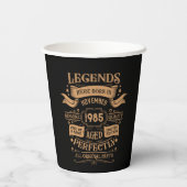 Gepersonaliseerd 40-jarig 40-jarig verjaardagsfee papieren bekers (Achterkant)