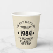 Gepersonaliseerd 40-jarig 40-jarig  verjaardagsfee papieren bekers (Voorkant)