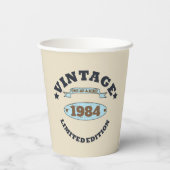 Gepersonaliseerd 40-jarig 40-jarig  verjaardagsfee papieren bekers (Achterkant)