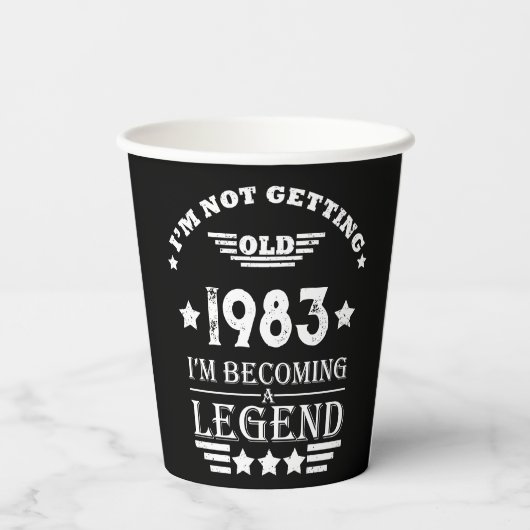 Gepersonaliseerd 40-jarig 40-jarig  verjaardagsfee papieren bekers (Achterkant)