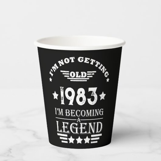 Gepersonaliseerd 40-jarig 40-jarig  verjaardagsfee papieren bekers (Voorkant)