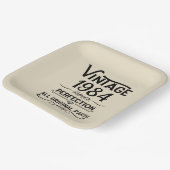 Gepersonaliseerd 40-jarig 40-jarig verjaardagsfee papieren bordje (Gebogen)