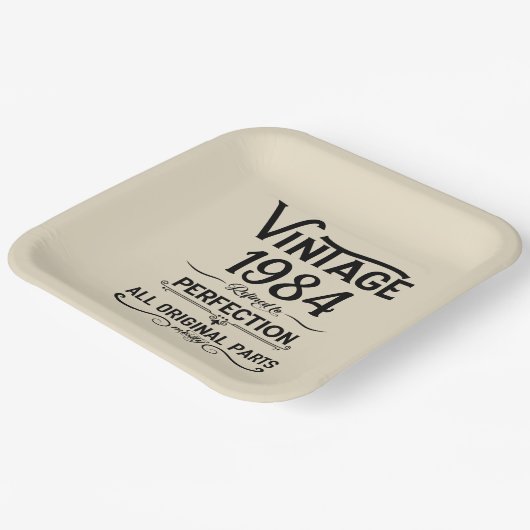 Gepersonaliseerd 40-jarig 40-jarig  verjaardagsfee papieren bordje (Gebogen)