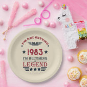 Gepersonaliseerd 40-jarig 40-jarig verjaardagsfee papieren bordje (Feest)