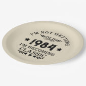 Gepersonaliseerd 40-jarig 40-jarig  verjaardagsfee papieren bordje (Gekanteld)