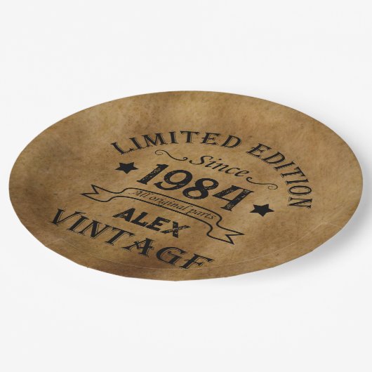 Gepersonaliseerd 40-jarig 40-jarig verjaardagsfee papieren bordje (Gekanteld)