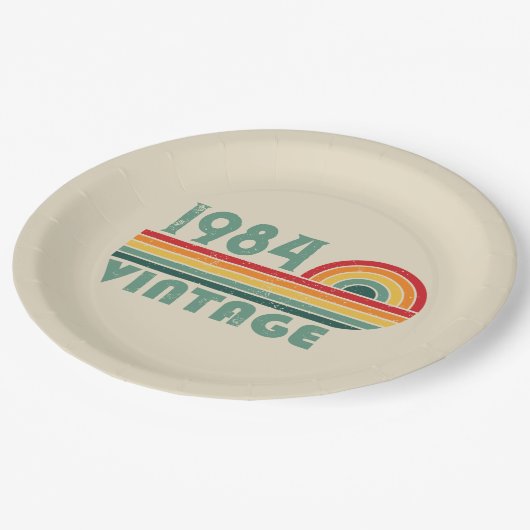 Gepersonaliseerd 40-jarig 40-jarig  verjaardagsfee papieren bordje (Gekanteld)