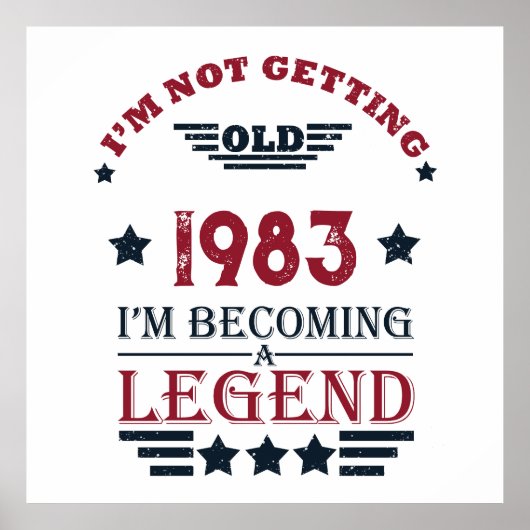 Gepersonaliseerd 40-jarig 40-jarig  verjaardagsfee poster (Voorkant)