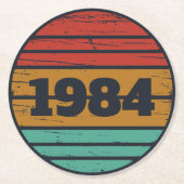 Gepersonaliseerd 40-jarig 40-jarig verjaardagsfee ronde kartonnen onderzetter (Voorkant)