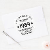 Gepersonaliseerd 40-jarig 40-jarig  verjaardagsfee ronde sticker (Envelop)