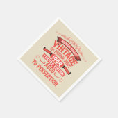 Gepersonaliseerd 40-jarig 40-jarig  verjaardagsfee servet (Hoek)