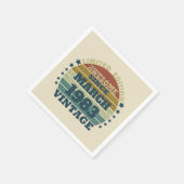 Gepersonaliseerd 40-jarig 40-jarig verjaardagsfee servet (Hoek)