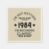 Gepersonaliseerd 40-jarig 40-jarig verjaardagsfee servet (Voorkant)