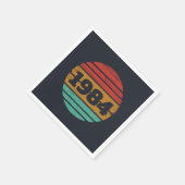 Gepersonaliseerd 40-jarig 40-jarig  verjaardagsfee servet (Hoek)