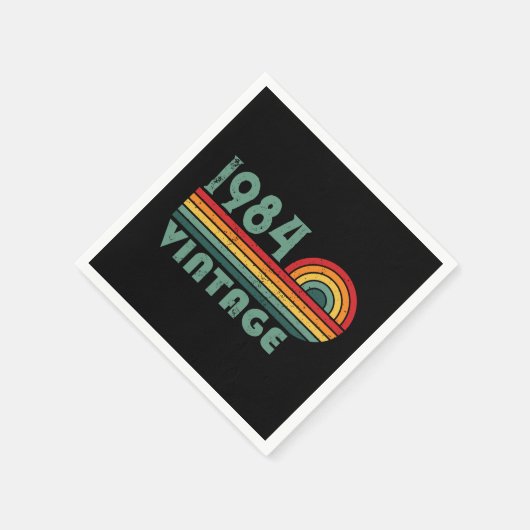 Gepersonaliseerd 40-jarig 40-jarig  verjaardagsfee servet (Hoek)