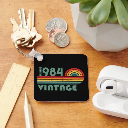 Gepersonaliseerd 40-jarig 40-jarig  verjaardagsfee sleutelhanger (Bureau)