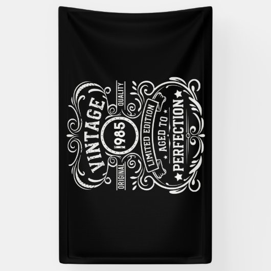 Gepersonaliseerd 40-jarig 40-jarig verjaardagsfee spandoek (Verticaal)