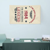 Gepersonaliseerd 40-jarig 40-jarig verjaardagsfee spandoek (Beurs)